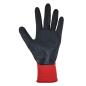 Preview: SUPERWORKER REDWORKER Feinstrick Arbeitshandschuhe mit Latexbeschichtung  Gr. 11